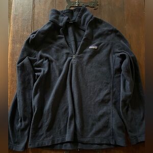 Patagonia Navy Fleece Quarter Zip Jacket Medium
